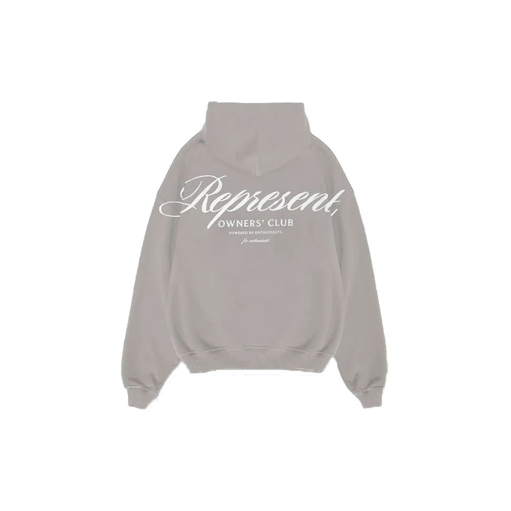 Represent Owners Club Script Hoodie Slate