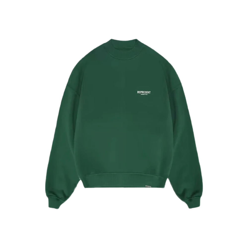 Represent Owner's Club Sweater Racing Green/White – hlavní pohled | Purekickz