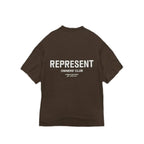 Represent Owner's Club T-Shirt Brown/White – boční pohled | Purekickz