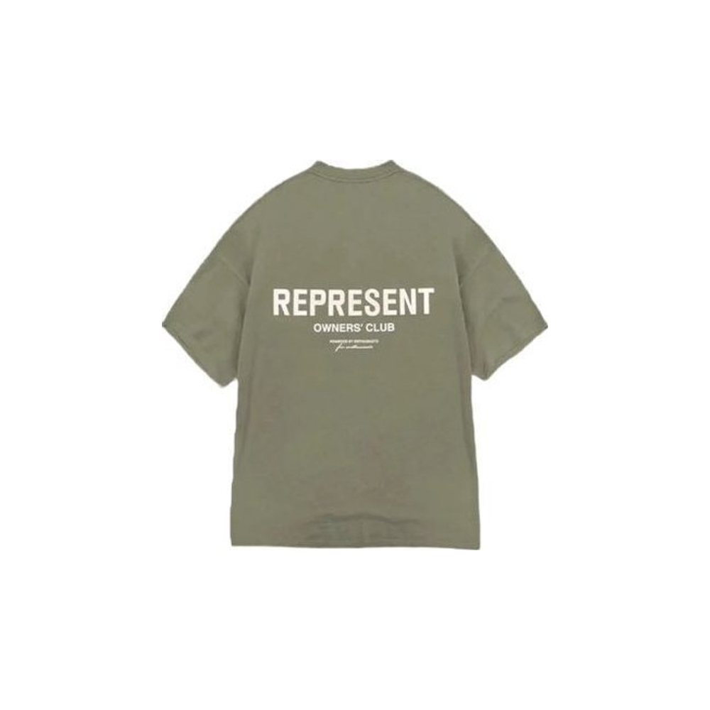Represent Owners Club T-Shirt Olive – boční pohled | Purekickz