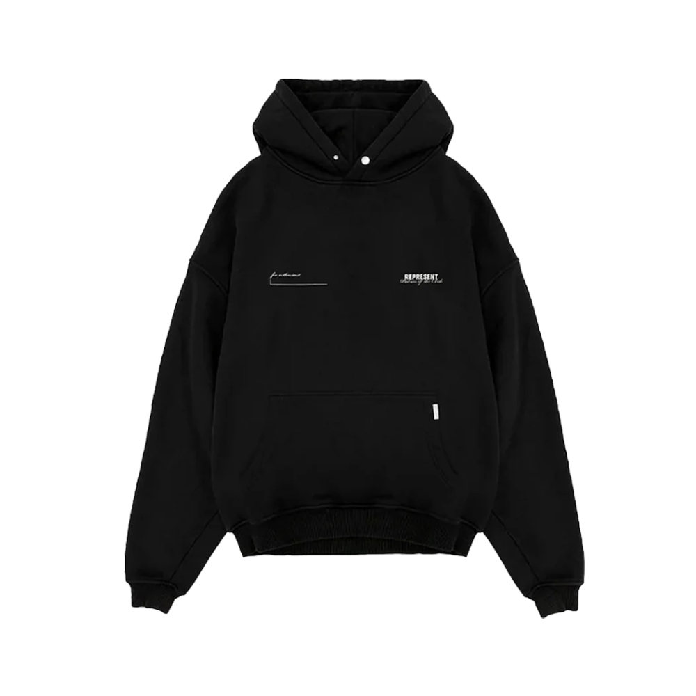 Represent Patron Of The Club Hoodie Black – hlavní pohled | Purekickz