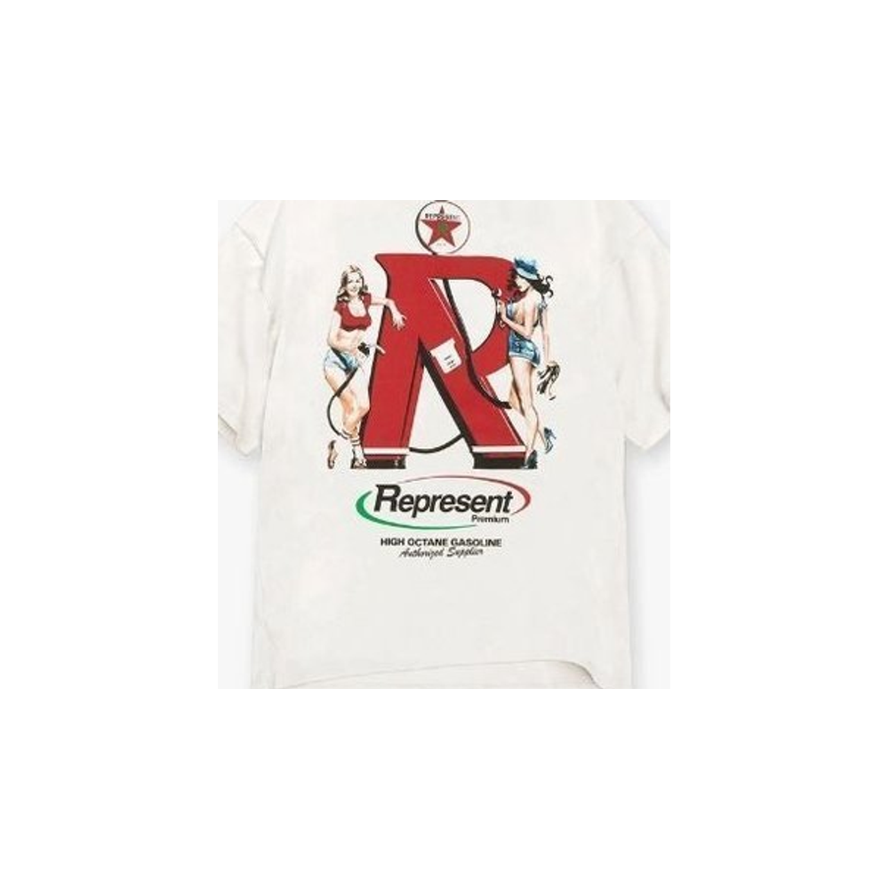 Represent Premium T-Shirt Flat White – boční pohled | Purekickz