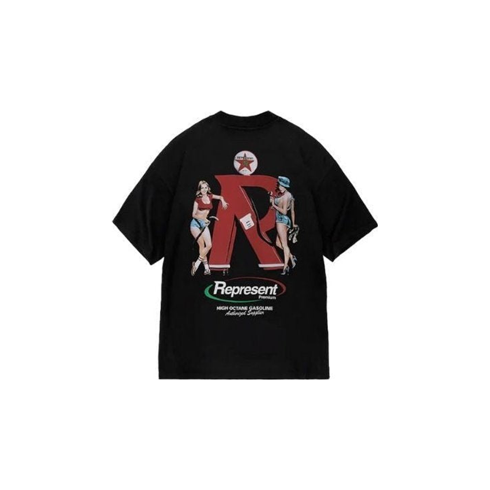 Represent Premium T-shirt Off Black – boční pohled | Purekickz