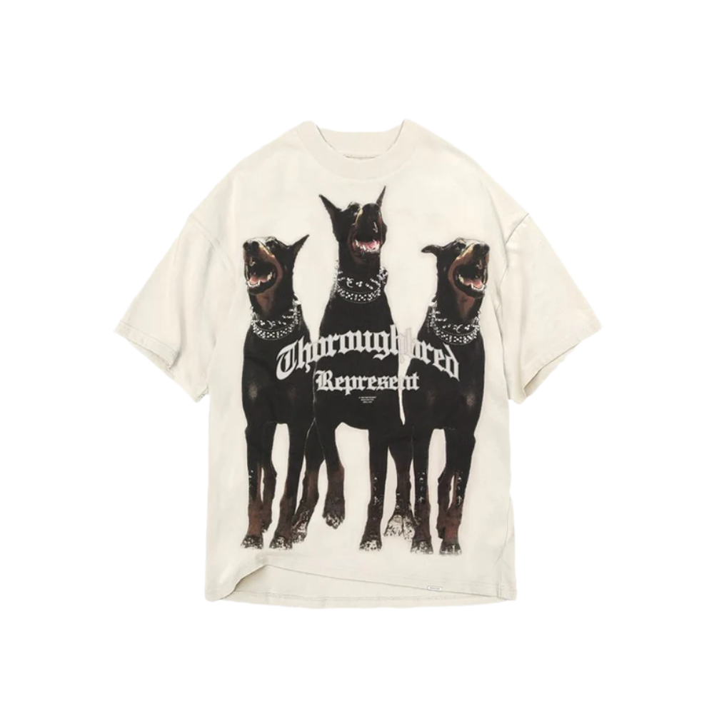 Represent Thoroughbred T-Shirt Vintage White – hlavní pohled | Purekickz