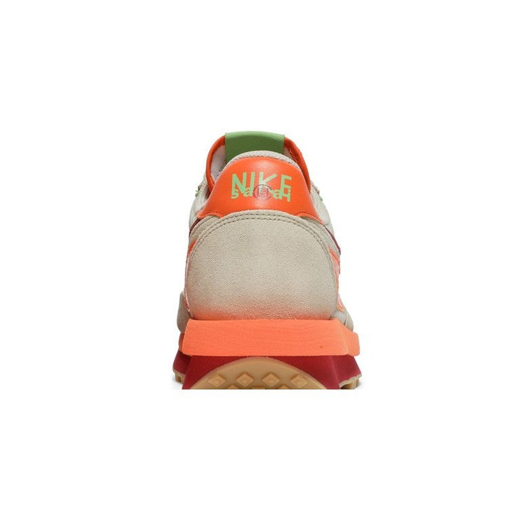 sacai x Clot x Nike LDWaffle Net Orange Blaze – detail materiálu | Purekickz