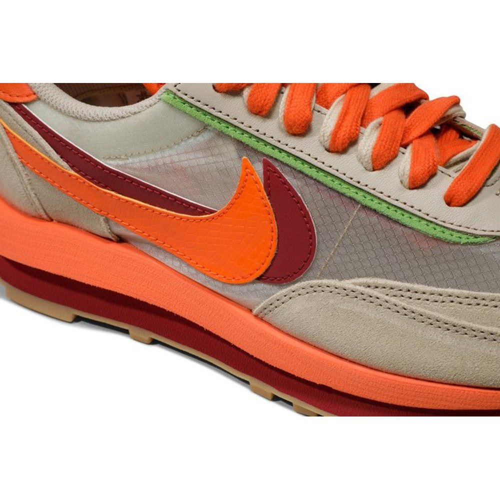 sacai x Clot x Nike LDWaffle Net Orange Blaze – pohled 9 | Purekickz