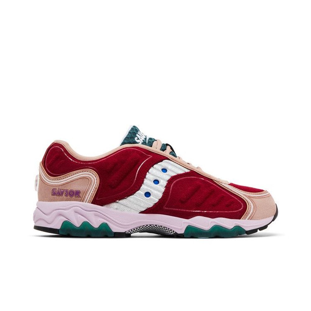 Saucony Matrix Jae Tips No Shoes In The House Burgundy – boční pohled | Purekickz