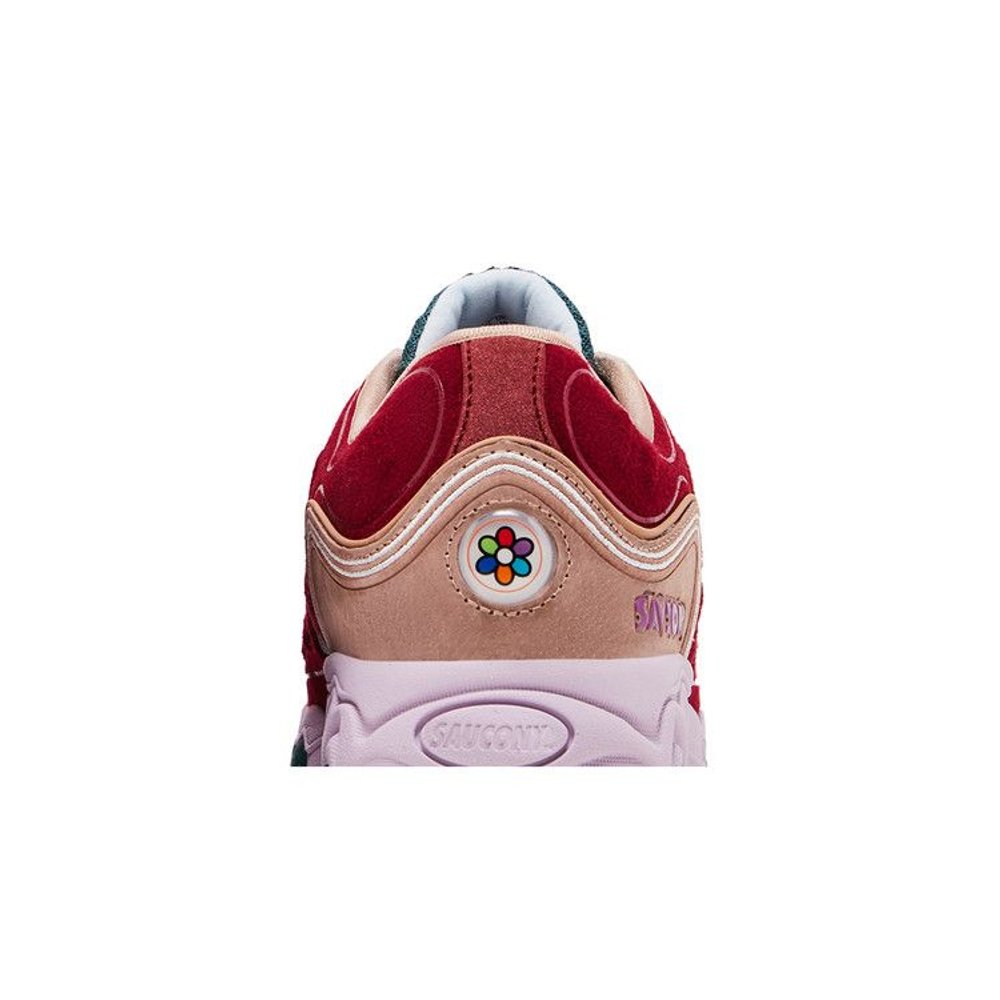 Saucony Matrix Jae Tips No Shoes In The House Burgundy – detail materiálu | Purekickz
