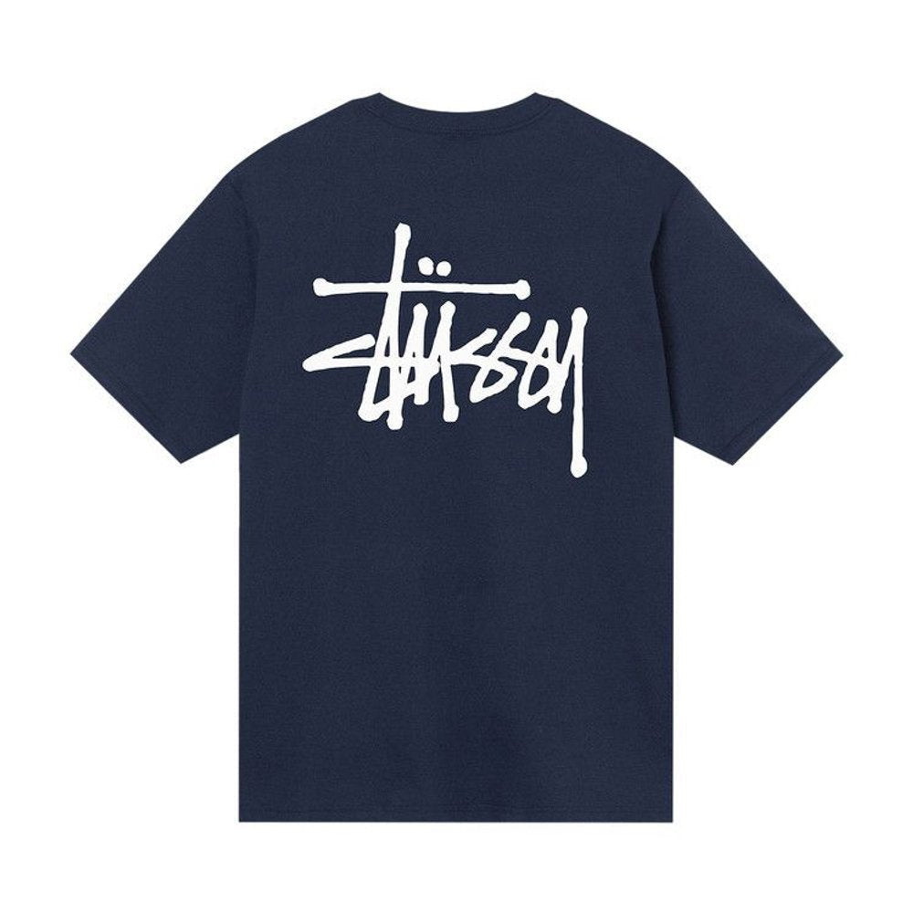 Stussy Basic T Shirt Black – boční pohled | Purekickz