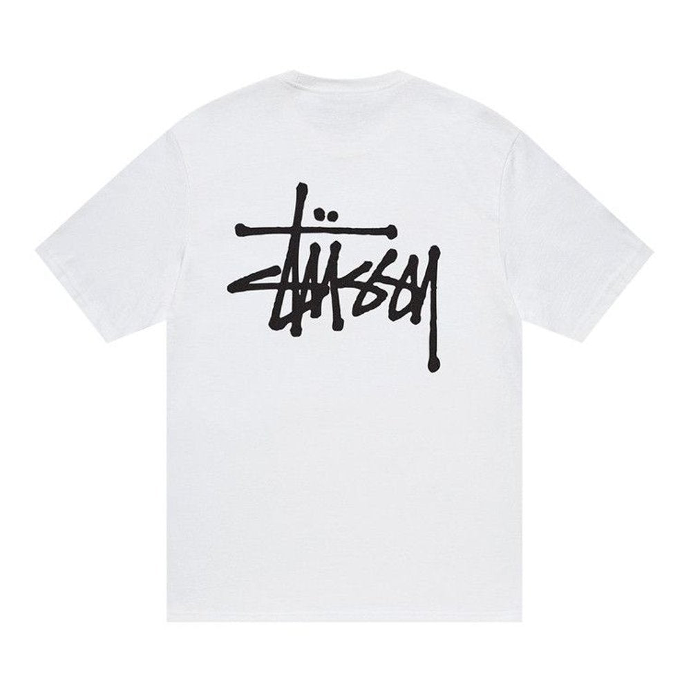 Stussy Basic Tee White – boční pohled | Purekickz