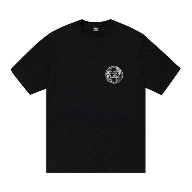 Stussy Dot Stamp Tee Black – hlavní pohled | Purekickz