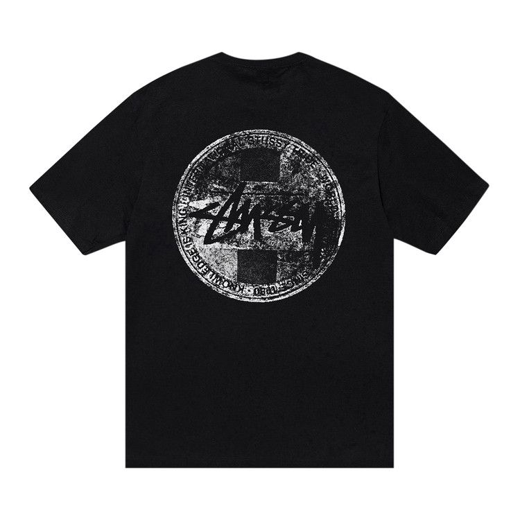 Stussy Dot Stamp Tee Black – boční pohled | Purekickz