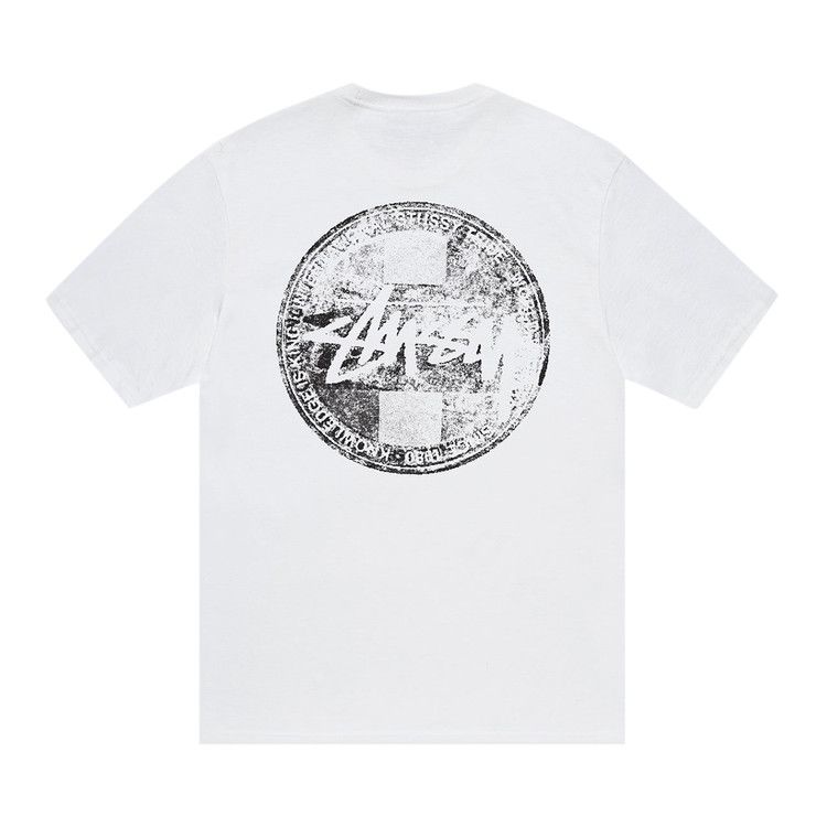 Stussy Dot Stamp Tee White – boční pohled | Purekickz