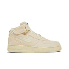 Stussy x Nike Air Force 1 Mid 'Fossil' – boční pohled | Purekickz