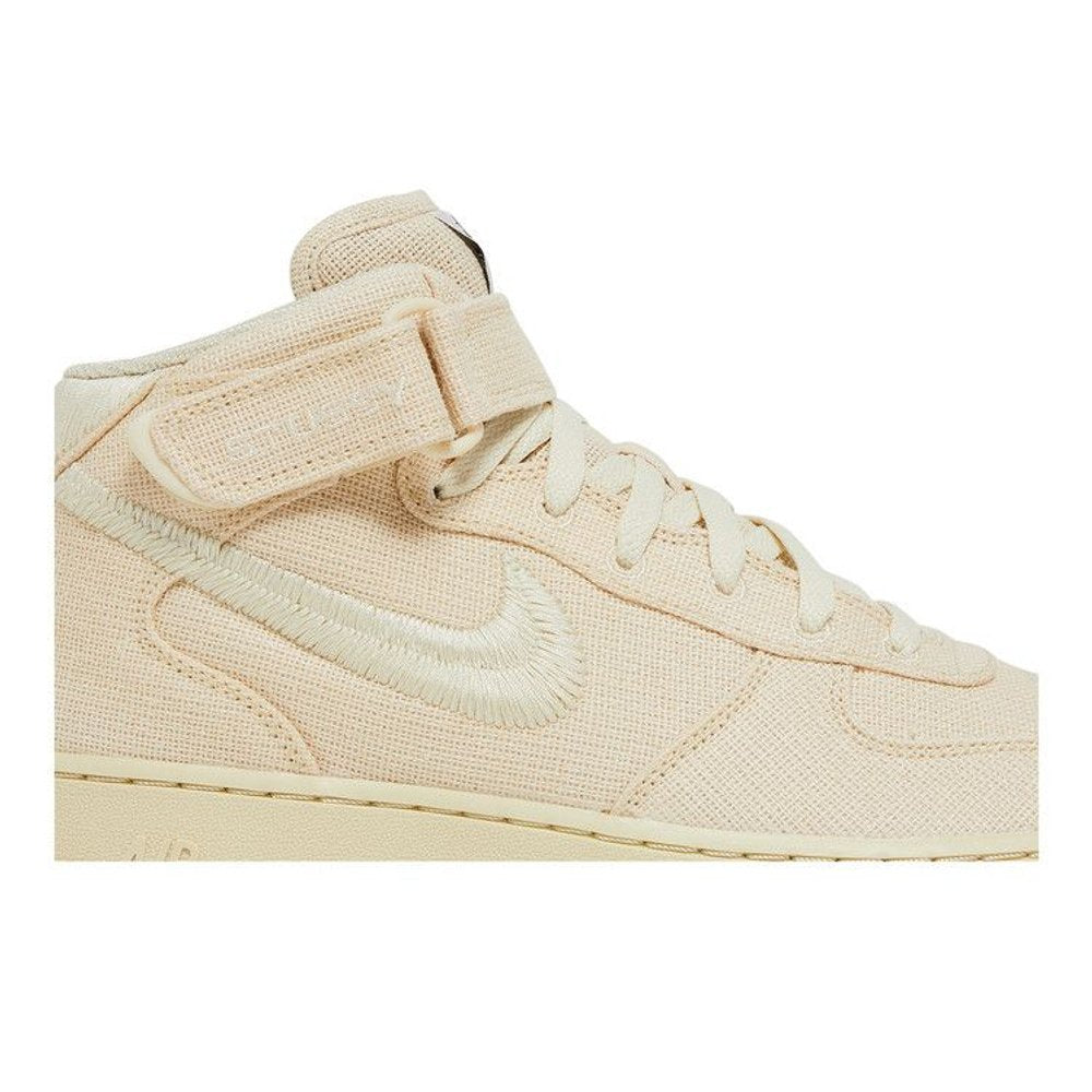 Stussy x Nike Air Force 1 Mid 'Fossil' – detail | Purekickz