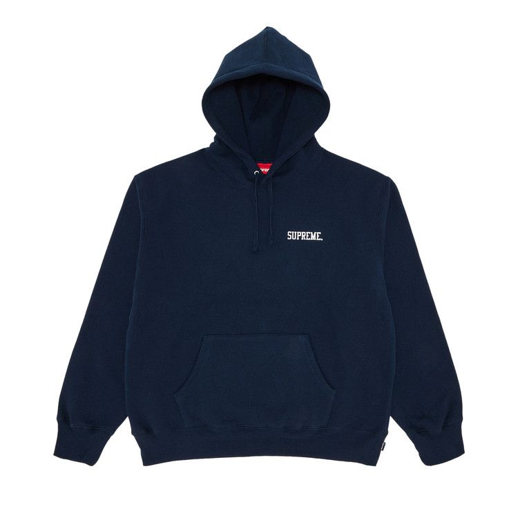 Supreme Anarchy Hooded Sweatshirt Navy – hlavní pohled | Purekickz