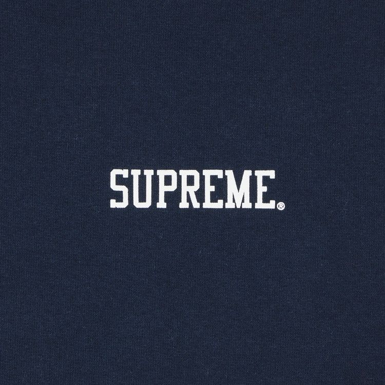 Supreme Anarchy Hooded Sweatshirt Navy – detail | Purekickz