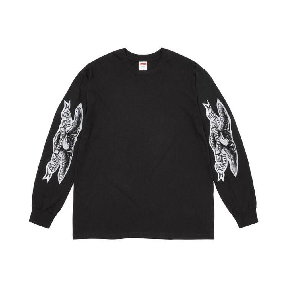 Supreme ANTIHERO Eagle L/S Tee Black – hlavní pohled | Purekickz