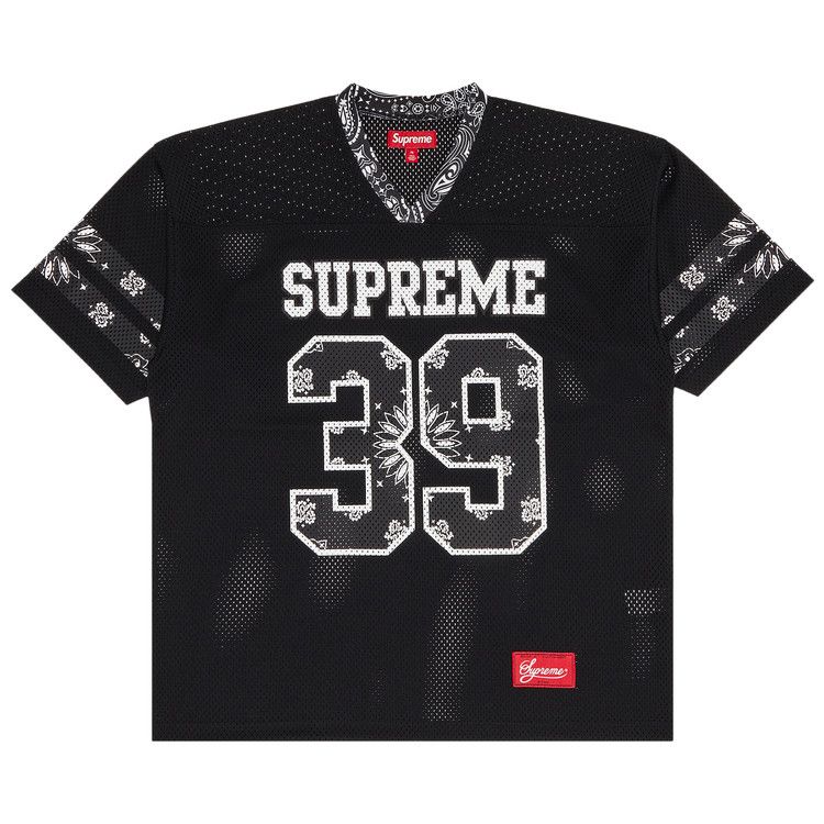 Supreme Bandana Football Jersey Black – hlavní pohled | Purekickz