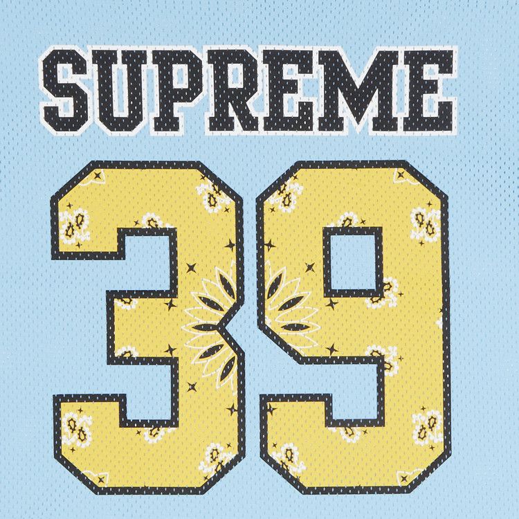 Supreme Bandana Football Jersey Blue – detail | Purekickz