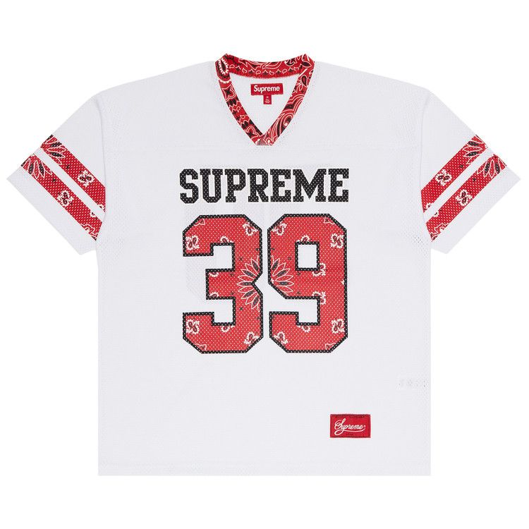 Supreme Bandana Football Jersey White – hlavní pohled | Purekickz