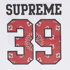 Supreme Bandana Football Jersey White – detail | Purekickz