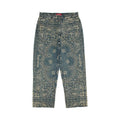 Supreme Bandana Jacquard Baggy Jean Blue – hlavní pohled | Purekickz