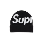 Supreme Big Logo Beanie (FW24) Black – hlavní pohled | Purekickz