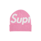 Supreme Big Logo Beanie (FW24) Pink – hlavní pohled | Purekickz