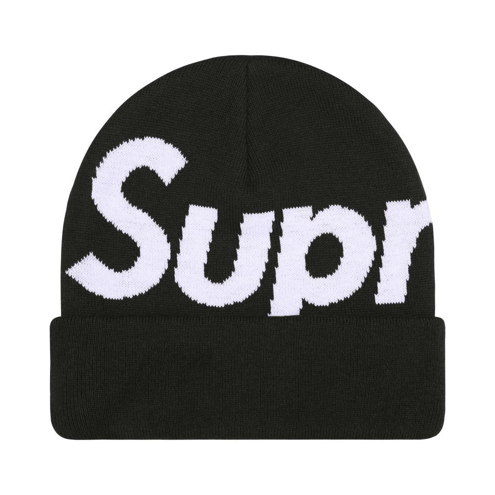 Supreme Big Logo Beanie (FW25) Black – hlavní pohled | Purekickz