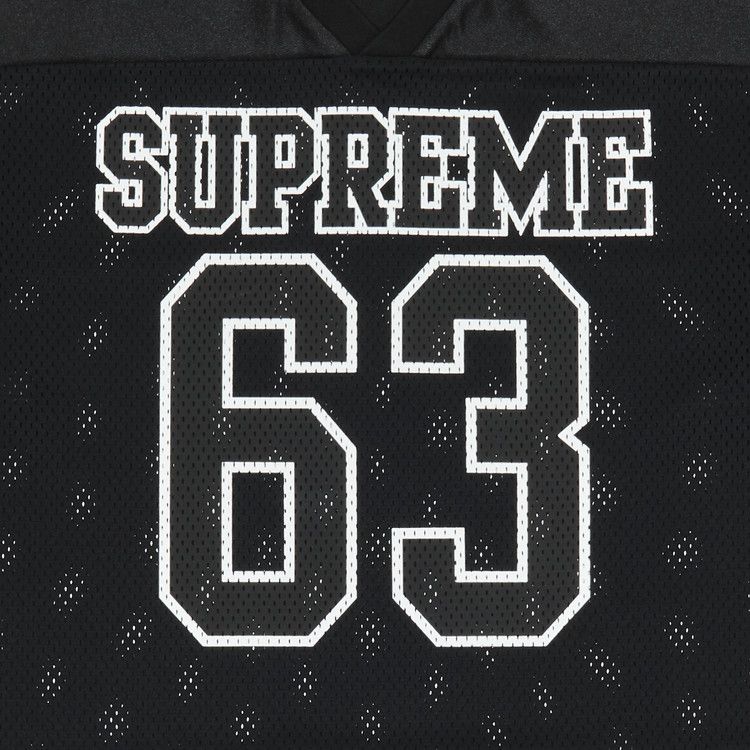 Supreme Bones Football Jersey Black – detail | Purekickz