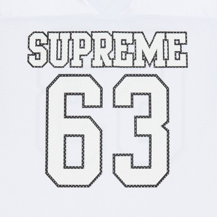 Supreme Bones Football Jersey White – detail | Purekickz