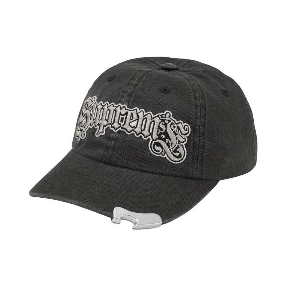 Supreme Bottle Opener 6-Panel Hat Black – hlavní pohled | Purekickz