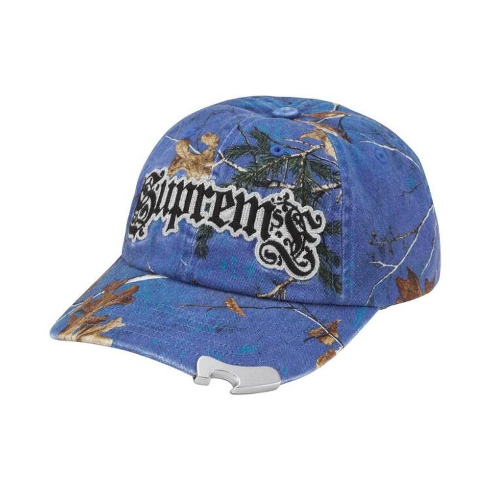 Supreme Bottle Opener 6-Panel Hat Blue Camouflage – hlavní pohled | Purekickz