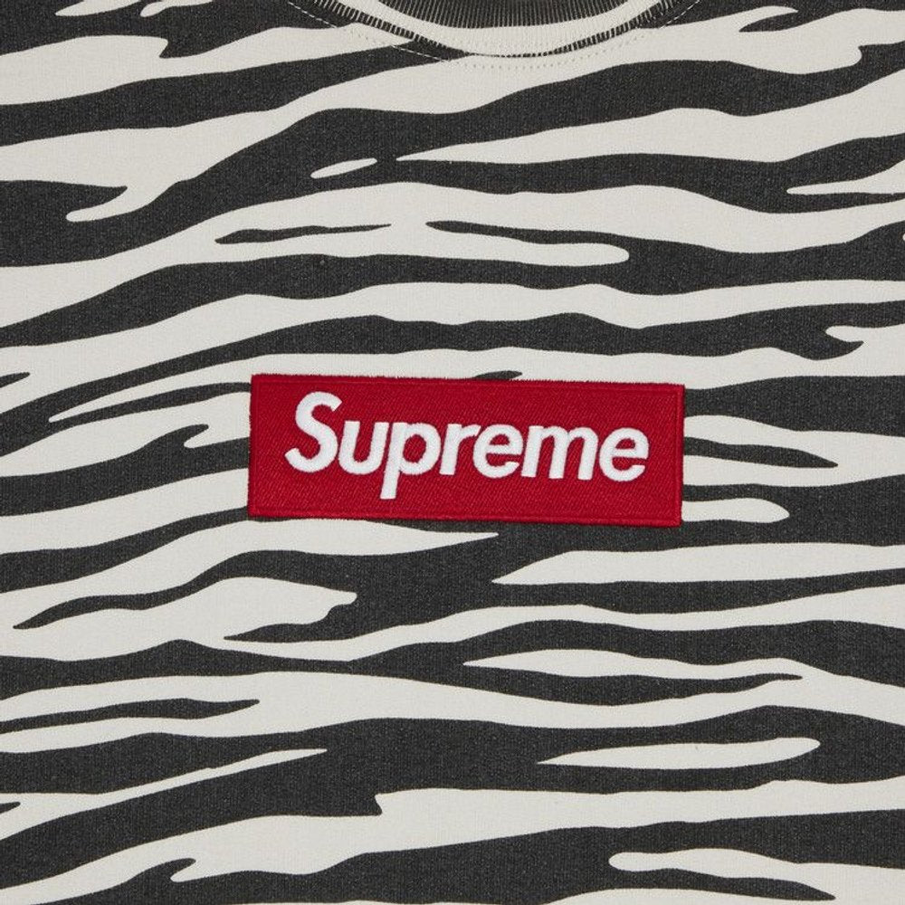 Supreme Box Logo Crewneck (FW22) Zebra – hlavní pohled | Purekickz