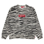 Supreme Box Logo Crewneck (FW22) Zebra – boční pohled | Purekickz