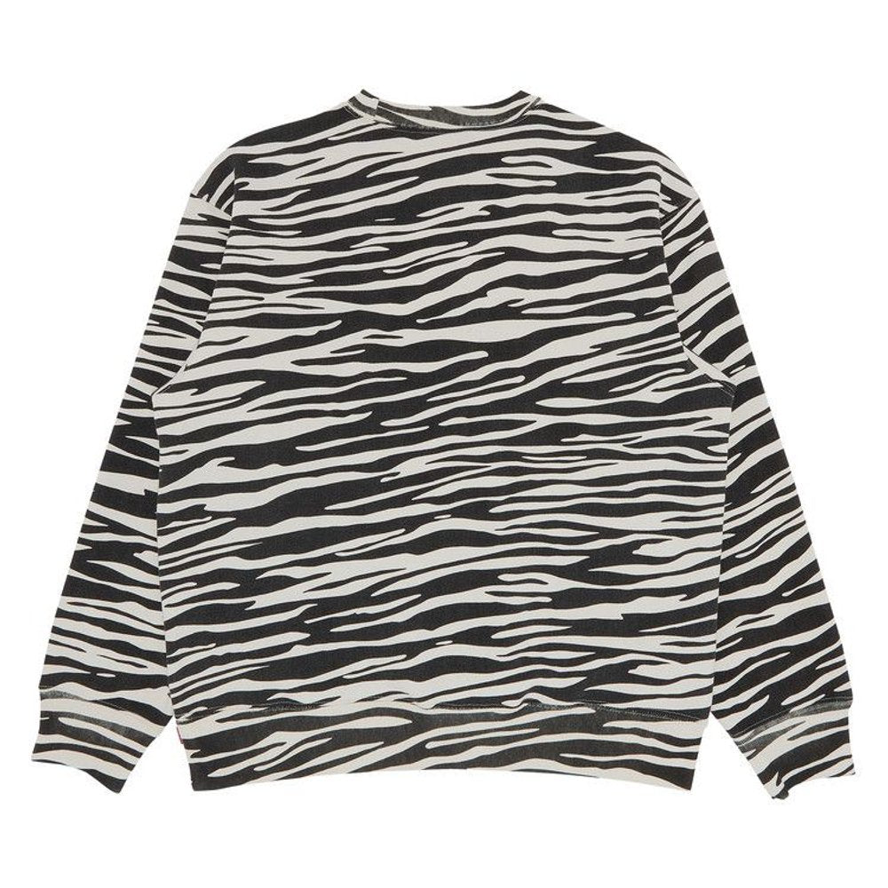 Supreme Box Logo Crewneck (FW22) Zebra – detail | Purekickz