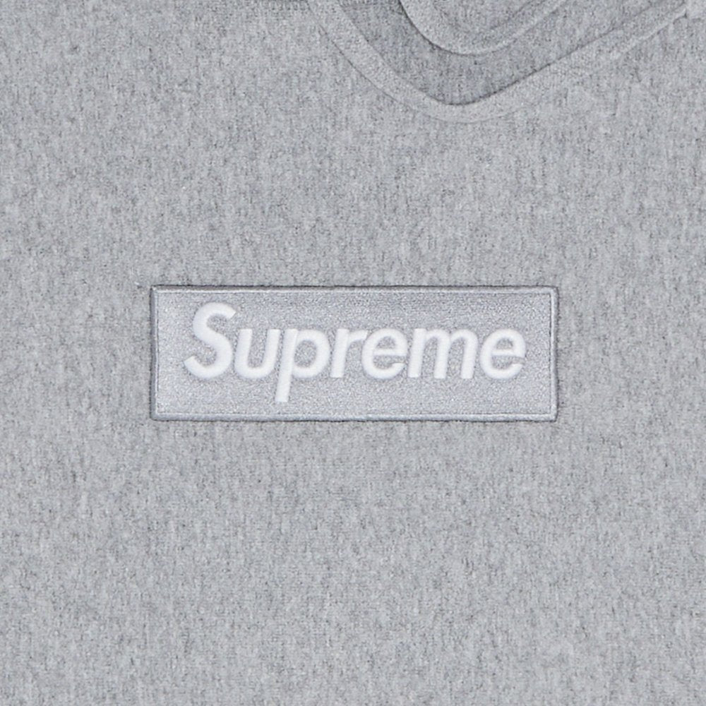 Supreme Box Logo Hooded Sweatshirt (FW25) Heather Grey – boční pohled | Purekickz