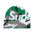 Supreme Camo Big Logo Beanie Green Camo