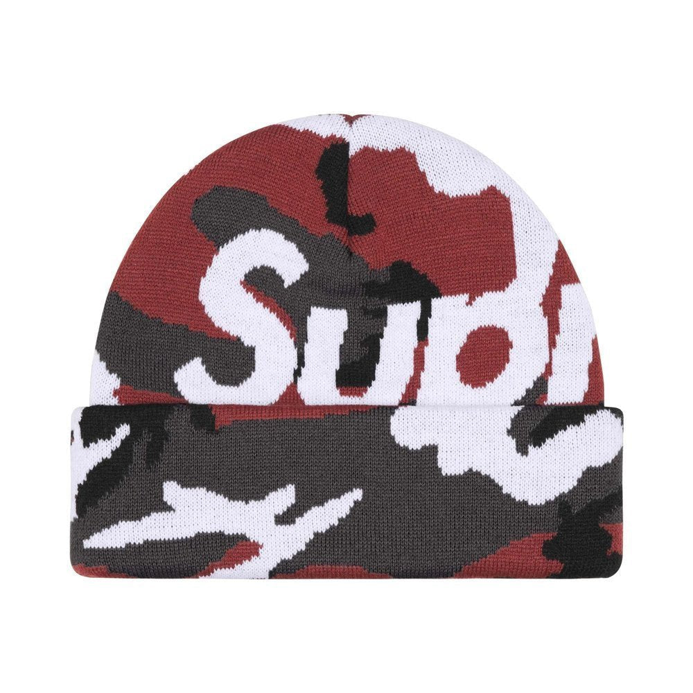 Supreme Camo Big Logo Beanie Red Camo – hlavní pohled | Purekickz