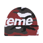 Supreme Camo Big Logo Beanie Red Camo – boční pohled | Purekickz