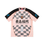 Supreme Checkerboard Soccer Jersey Pink – hlavní pohled | Purekickz