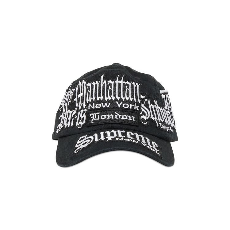 Supreme City Patches 6-Panel Black – hlavní pohled | Purekickz