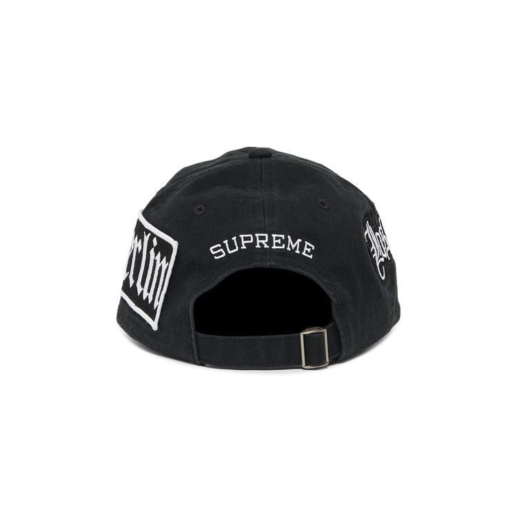Supreme City Patches 6-Panel Black – zadní pohled | Purekickz