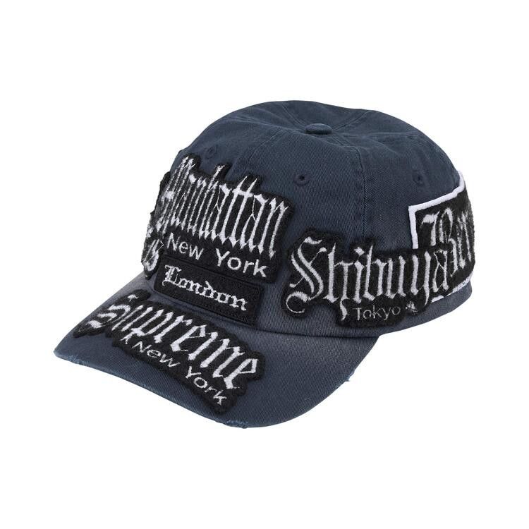 Supreme City Patches 6-Panel Navy – hlavní pohled | Purekickz
