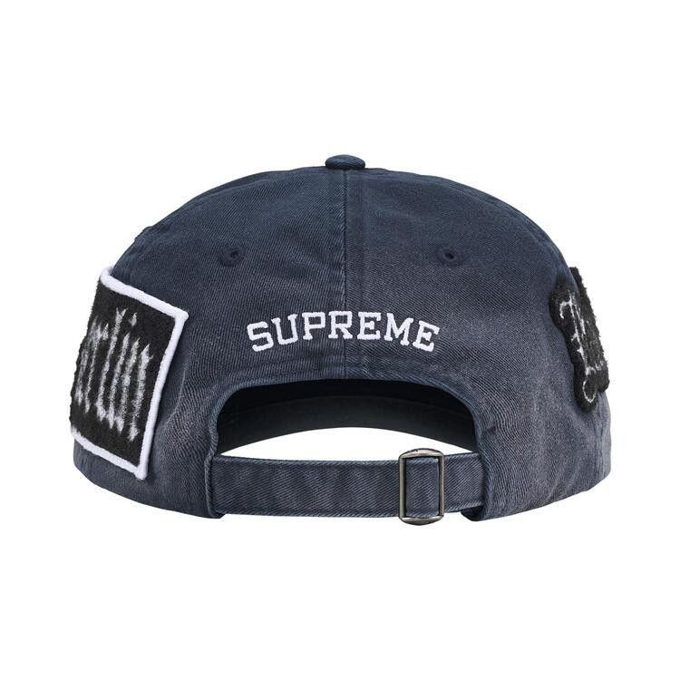 Supreme City Patches 6-Panel Navy – boční pohled | Purekickz