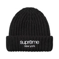 Supreme Classic Logo Chunky Ribbed Beanie (FW24) Black