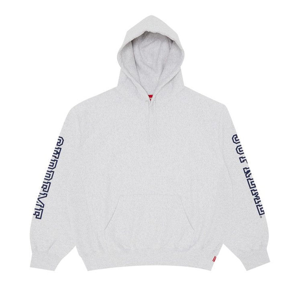 Supreme Collegiate Sleeve Hooded Sweatshirt Ash Grey – hlavní pohled | Purekickz