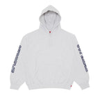 Supreme Collegiate Sleeve Hooded Sweatshirt Ash Grey – hlavní pohled | Purekickz
