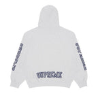 Supreme Collegiate Sleeve Hooded Sweatshirt Ash Grey – boční pohled | Purekickz